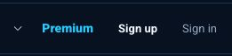 Sign up and manage your account · Start with Sign up in the upper-right corner.